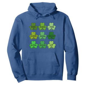 Funny St Patricks Day Skibi Rizz Hoodie No Cap TS02 Royal Blue Print Your Wear
