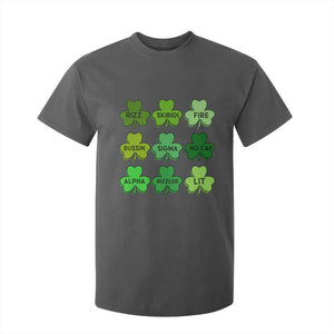 Funny St Patricks Day Skibi Rizz T Shirt For Kid No Cap TS02 Dark Heather Print Your Wear