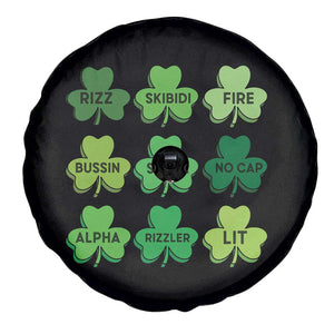 Funny St Patricks Day Skibi Rizz Spare Tire Cover No Cap TS02 Print Your Wear