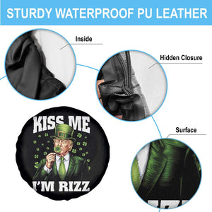 Funny St Patrick's Day Trump Spare Tire Cover Kiss Me I'm Rizz TS02 Print Your Wear