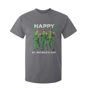 Funny St Patrick's Day Trump T Shirt For Kid Dancing Saint Patrick TS02 Charcoal Print Your Wear