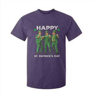 Funny St Patrick's Day Trump T Shirt For Kid Dancing Saint Patrick TS02 Purple Print Your Wear