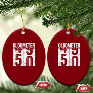 Oldometer 50 Birthday Ceramic Ornament Funny Vintage Aged to Perfection TS02 Print Your Wear