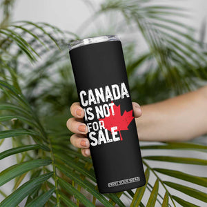Canada Is Not For Sale Skinny Tumbler Distressed Vintage Canadian Maple Leaf TS02 Print Your Wear