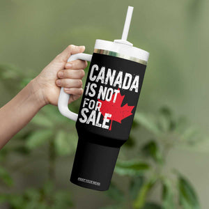 Canada Is Not For Sale Tumbler With Handle Distressed Vintage Canadian Maple Leaf TS02 Print Your Wear