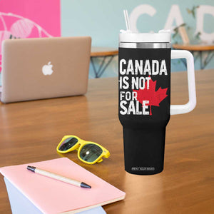 Canada Is Not For Sale Tumbler With Handle Distressed Vintage Canadian Maple Leaf TS02 Print Your Wear