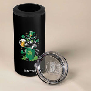 Funny St.Patrick's Day Raccoon 4 in 1 Can Cooler Tumbler Patrick Drinking Irish TS02 Print Your Wear