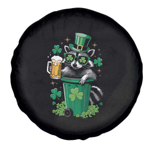 Funny St.Patrick's Day Raccoon Spare Tire Cover Patrick Drinking Irish TS02 Print Your Wear