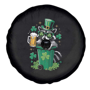 Funny St.Patrick's Day Raccoon Spare Tire Cover Patrick Drinking Irish TS02 Print Your Wear