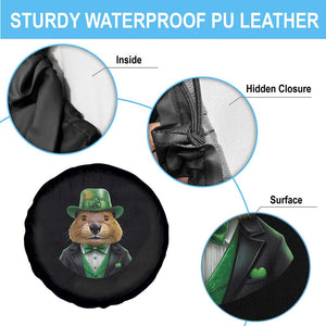 Funny Groundhog Leprechaun Spare Tire Cover Woodchuck Happy St Patrick's Day TS02 Print Your Wear