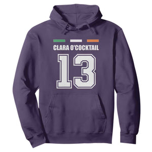 Funny Clara O'cocktail 13 Hoodie Irish Name Ireland Party St. Patricks Day Drinking Pub TS02 Purple Print Your Wear