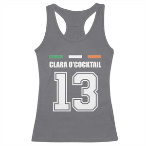 Funny Clara O'cocktail 13 Racerback Tank Top Irish Name Ireland Party St. Patricks Day Drinking Pub TS02 Charcoal Print Your Wear