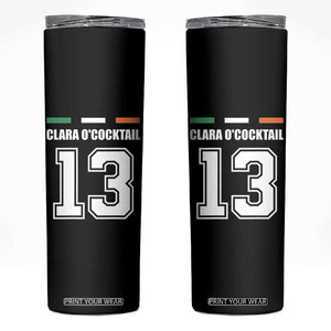 Funny Clara O'cocktail 13 Skinny Tumbler Irish Name Ireland Party St. Patricks Day Drinking Pub TS02 Black Print Your Wear