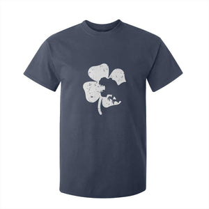 St Patricks Day Dinosaur Rex T Shirt For Kid Dino in Lucky Shamrock TS02 Navy Print Your Wear