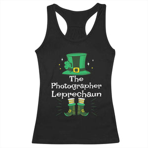The Photographer Leprechaun Matching Group Racerback Tank Top Festive St Patricks Day Squad Photographers TS02 Black Print Your Wear