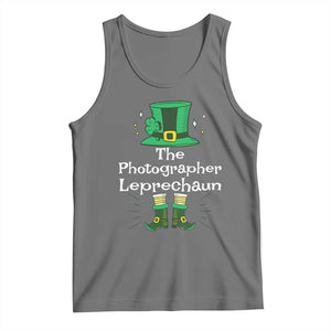 The Photographer Leprechaun Matching Group Tank Top Festive St Patricks Day Squad Photographers TS02 Black Heather Print Your Wear