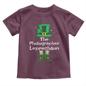 The Photographer Leprechaun Matching Group Toddler T Shirt Festive St Patricks Day Squad Photographers TS02 Maroon Print Your Wear
