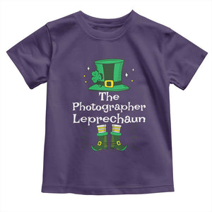 The Photographer Leprechaun Matching Group Toddler T Shirt Festive St Patricks Day Squad Photographers TS02 Purple Print Your Wear
