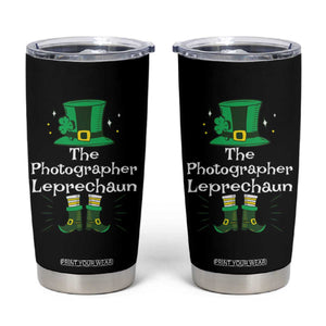 The Photographer Leprechaun Matching Group Tumbler Cup Festive St Patricks Day Squad Photographers TS02 Black Print Your Wear