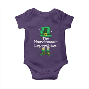 The Hairdresser Leprechaun Matching Group Baby Onesie Festive St Patricks Day Squad Hairdressers TS02 Purple Print Your Wear