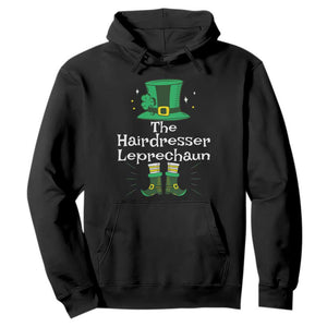 The Hairdresser Leprechaun Matching Group Hoodie Festive St Patricks Day Squad Hairdressers TS02 Black Print Your Wear