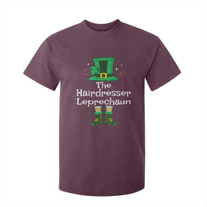 The Hairdresser Leprechaun Matching Group T Shirt For Kid Festive St Patricks Day Squad Hairdressers TS02 Maroon Print Your Wear