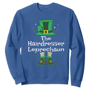 The Hairdresser Leprechaun Matching Group Sweatshirt Festive St Patricks Day Squad Hairdressers TS02 Royal Blue Print Your Wear