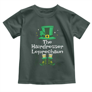 The Hairdresser Leprechaun Matching Group Toddler T Shirt Festive St Patricks Day Squad Hairdressers TS02 Dark Forest Green Print Your Wear