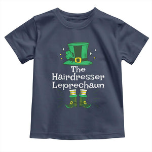 The Hairdresser Leprechaun Matching Group Toddler T Shirt Festive St Patricks Day Squad Hairdressers TS02 Navy Print Your Wear