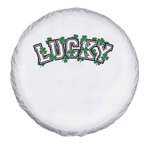 St Patricks Day Lucky Shamrock Spare Tire Cover Vintage Minimalist TS02 Print Your Wear