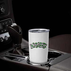 St Patricks Day Lucky Shamrock Tumbler Cup Vintage Minimalist TS02 Print Your Wear