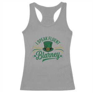 I Speak The Blarney Racerback Tank Top Funny Irish St. Patricks Day TS02 Sport Gray Print Your Wear