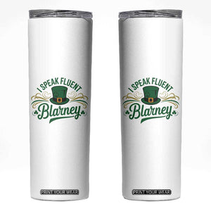I Speak The Blarney Skinny Tumbler Funny Irish St. Patricks Day TS02 White Print Your Wear