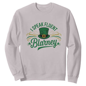 I Speak The Blarney Sweatshirt Funny Irish St. Patricks Day TS02 Ice Gray Print Your Wear