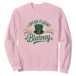 I Speak The Blarney Sweatshirt Funny Irish St. Patricks Day TS02 Light Pink Print Your Wear