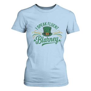 I Speak The Blarney T Shirt For Women Funny Irish St. Patricks Day TS02 Light Blue Print Your Wear