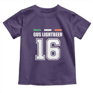 Funny Gus Lightbeer 16 Toddler T Shirt Ireland Irish Name St. Patricks Day Drinking Pub TS02 Purple Print Your Wear