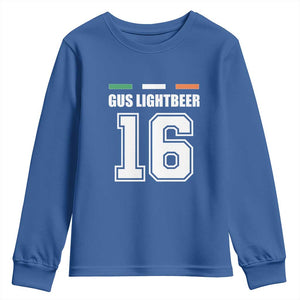 Funny Gus Lightbeer 16 Youth Sweatshirt Ireland Irish Name St. Patricks Day Drinking Pub TS02 Royal Blue Print Your Wear