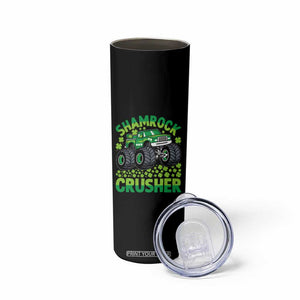 Funny Shamrock Crusher Monster Truck Skinny Tumbler Happy St Patricks Day Boys TS02 Print Your Wear