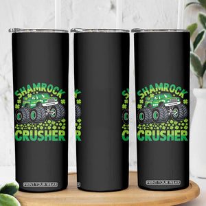 Funny Shamrock Crusher Monster Truck Skinny Tumbler Happy St Patricks Day Boys TS02 Print Your Wear