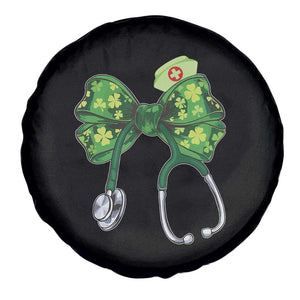 Shamrock Coquette Bow Stethoscope Spare Tire Cover Registered Nurse Nursing St Patricks Day TS02 Print Your Wear