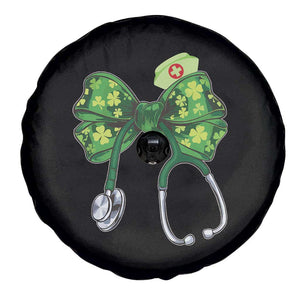 Shamrock Coquette Bow Stethoscope Spare Tire Cover Registered Nurse Nursing St Patricks Day TS02 Print Your Wear