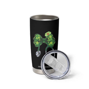 Shamrock Coquette Bow Stethoscope Tumbler Cup Registered Nurse Nursing St Patricks Day TS02 Print Your Wear