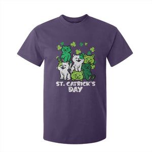Cute St Catricks Day T Shirt For Kid St Patricks Cats Saint Pattys Cat Lover TS02 Purple Print Your Wear