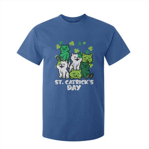 Cute St Catricks Day T Shirt For Kid St Patricks Cats Saint Pattys Cat Lover TS02 Royal Blue Print Your Wear