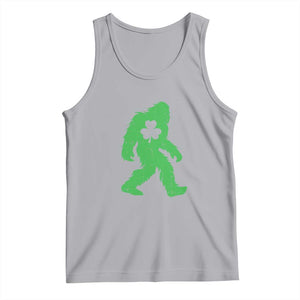 St Patricks Day Bigfoot Tank Top Sasquatch Lucky Shamrock TS02 Athletic Heather Print Your Wear