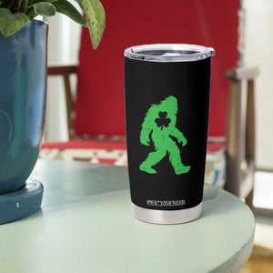 St Patricks Day Bigfoot Tumbler Cup Sasquatch Lucky Shamrock TS02 Print Your Wear