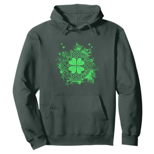 Celtic Knot Irish Shamrock Hoodie St Patricks Day TS02 Dark Forest Green Print Your Wear
