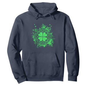 Celtic Knot Irish Shamrock Hoodie St Patricks Day TS02 Navy Print Your Wear
