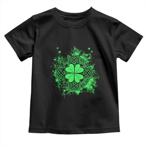 Celtic Knot Irish Shamrock Toddler T Shirt St Patricks Day TS02 Black Print Your Wear